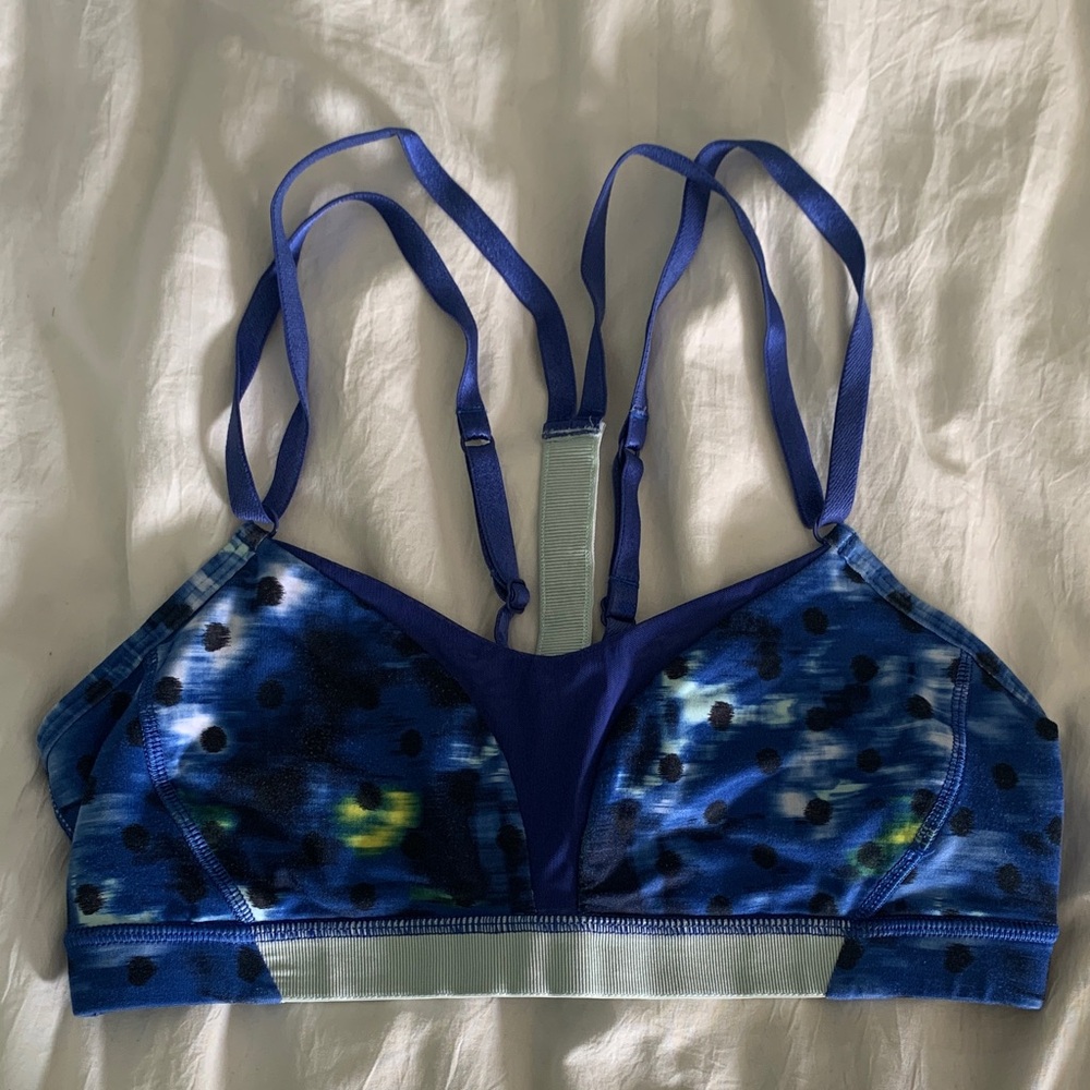 Lululemon Blue Strappy Sports Bra